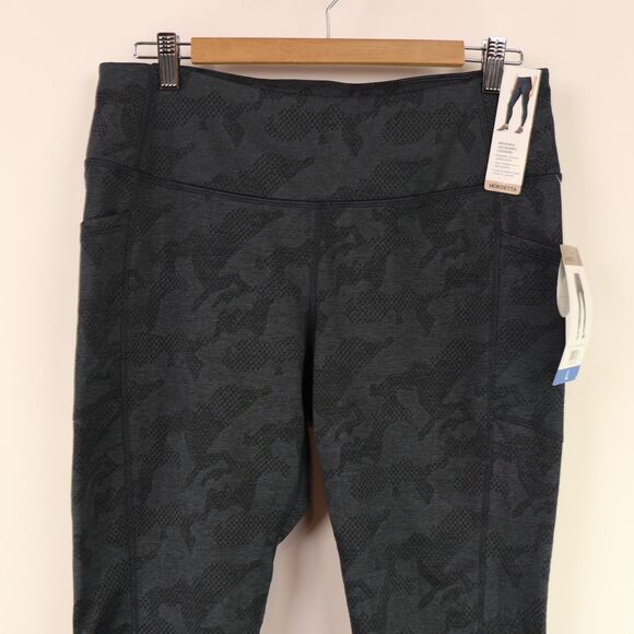 NWT Mondetta High Waisted 2 Pockets Brushed Jacquard Legging India Ink - Picture 3 of 8